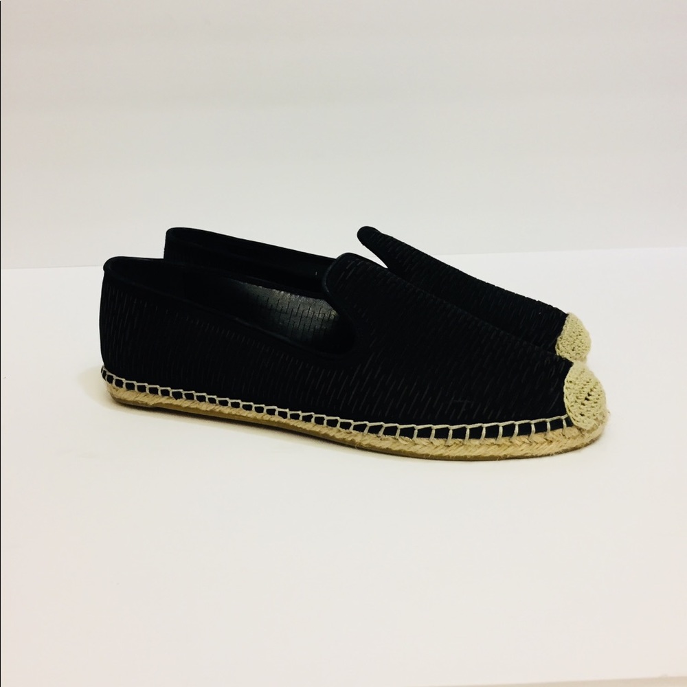 Vince Camuto Black Net Soft Espadrilles Size 9 - image 2